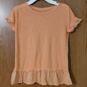Orange flowy top